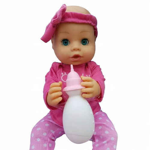 Lalka Interaktywna Bobas 43 Cm + Akcesoria Efekty Dźwiękowe Dla Dzieci