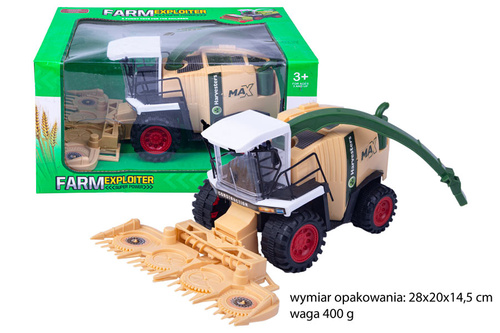 KOMBAJN SNOPOWIĄZARKA BEŻOWO- ZIELONY