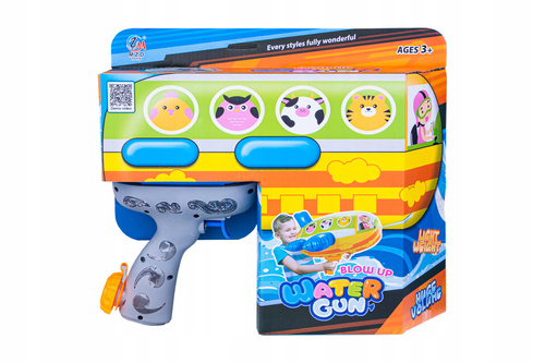 Pistolet Na Wodę Zabawka Dmuchana 2w1 Ogromna Pompowana Słoń