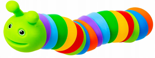 Sensoryczna Gąsienica Kolorowa Zabawka Edukacyjna Dla Dzieci