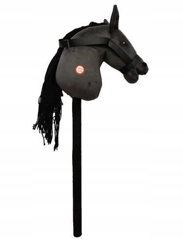 Pluszowa Głowa Konia Na Kiju Z Dźwiękiem Hobby Horse Zabawka Z Grzywą