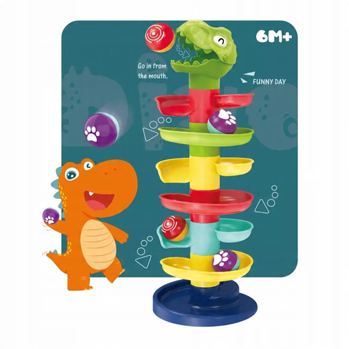 Wieża Z Piłeczkami Zjeżdżalnia Kuleczkowa Piłeczki Dla Maluchów Dinozaur