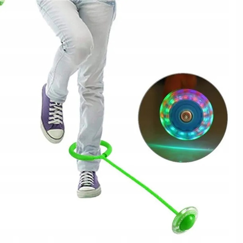 HULA HOP NA NOGĘ SKAKANKA NOŻNA ŚWIECĄCE KÓŁKO FITNESS GIMNASTYKA