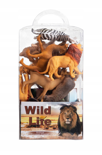 Dzikie Zwierzęta Figurki Safari 12 Szt + Mata