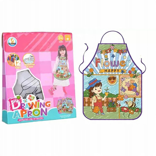 Fartuszek Do Kolorowania Lekarz + Pisaki 12 Kolorów