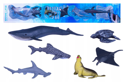 Zwierzęta Morskie Figurki 6 Szt