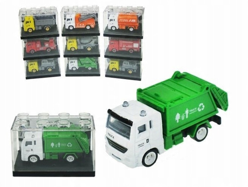 Autko Metalowe Wytrzymałe Realistyczne Budowlane Miejskie - 1 Sztuka