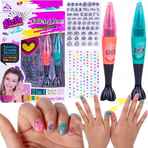 Zestaw Do Stylizacji Paznokci + 2 Lakiery