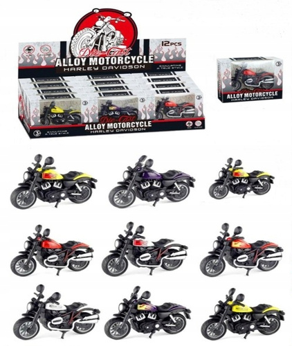 Motor Model Harley Różne Kolory Figurka Motocyklu Z Detalami