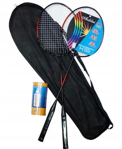 Zestaw Do Gry W Badmintona Zestaw Paletek + 2 Lotki Do Gry