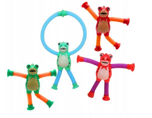 Żaba Z Przyssawkami I Kończynami Rurkami Antystresowy Brak Świecenia