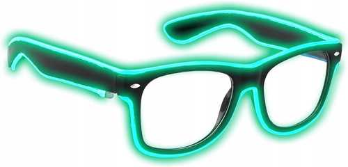 OKULARY RAMKI ŚWIECĄCE ZERÓWKI NA IMPREZĘ KARNAWAŁ
