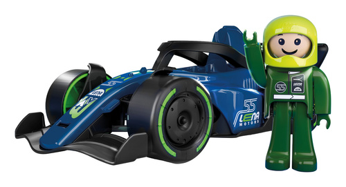 Formuła 1 Zabawka Wyścigówka Lena Granatowa Z Kierowcą Gumowe Koła