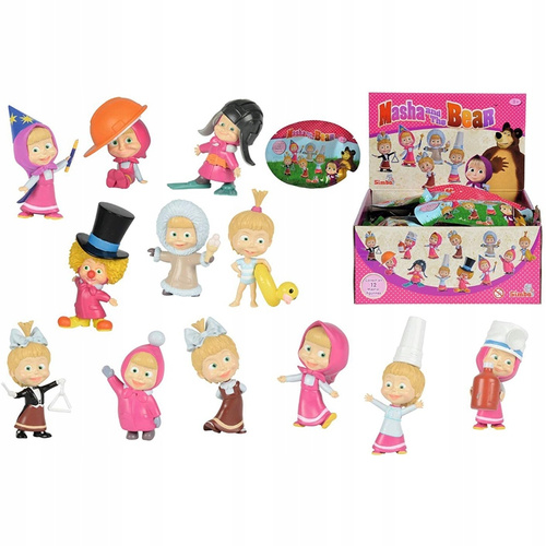 Masza Niedźwiedź Figurki Saszetki Kolekcjonerskie