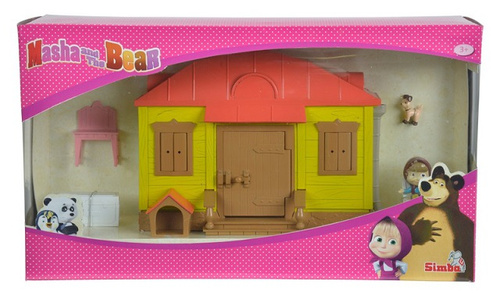 Simba Domek Maszy Masza i Niedźwiedź Mini meble figurka pieska + akcesoria