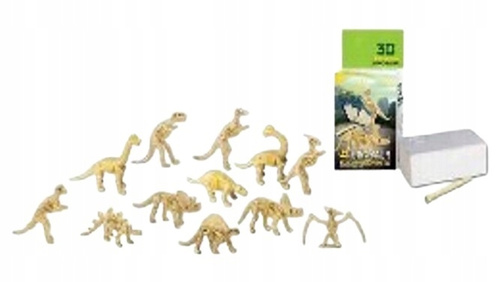 Skamielina Dinozaur Figurka Zestaw Z Figurką W Bloku Gipsu