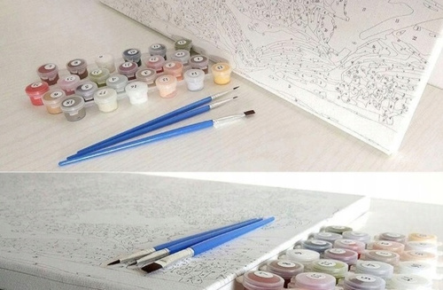 Malowanie Po Numerach Kobieta Anioł 50x40 Cm Z Ramą Kreatywne