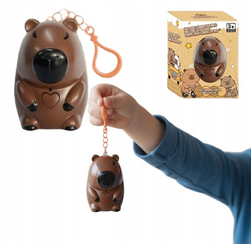 Zabawka Interaktywna Kapibara Z Funkcja Nagrywania Oraz Muzyką Dwa Kolory