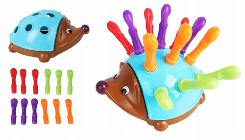 Kolorowy Jeż Z Kolcami Do Nauki Liczenia - 14 Elementów Edukacyjny