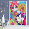 Diamentowa Mozaika Haft Mandala 7D Mozaika Kotki Kwiaty 30X40