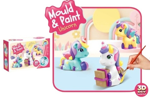 FIGURKI GIPSOWE 3D JEDNOROŻCE, pak 36
zestaw do stworzenia i pomalowania własnych figurek gipsowych
w zestawie: gips, narzedzia, pędzelki, farbki, miseczka, paleta, formy
wymiary opakowania: 25,5 x 7,5 x 16,8 cm