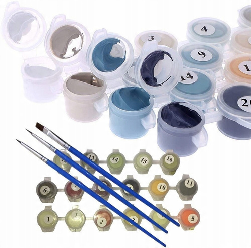 Malowanie Po Numerach Lwia Rodzina 40X50