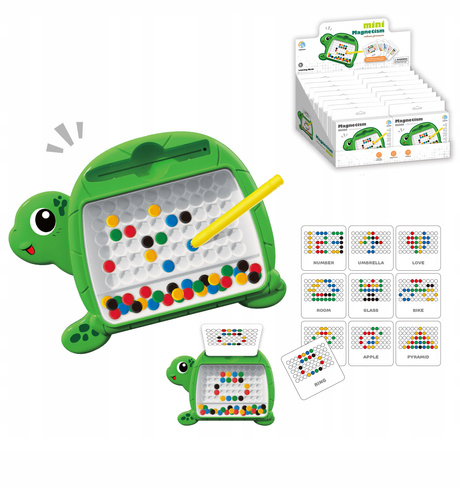 Magnetyczna Tablica Mozaika Żółwik Układanka Montessori Dla Dzieci