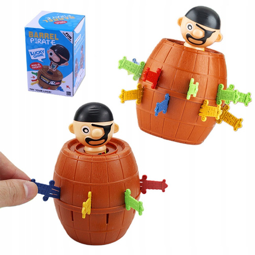 Gra Zręcznościowa Pirat W Beczce Nabijanie Mieczami Beczki Pirata