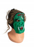 Maska Gumowa Halloween Biała Z Włosami
