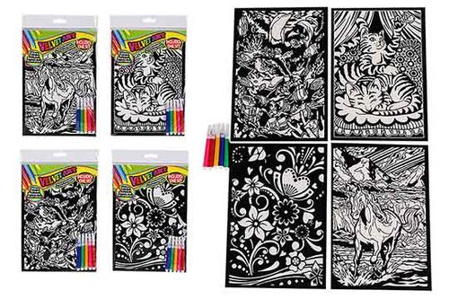 KOLOROWANKA VELVET 1 OBRAZEK +5 PISAKÓW FOLIA MIX WZORÓW pak 384/12
kot, syrenka, jednorożec, rybki, dinozaury, motyle