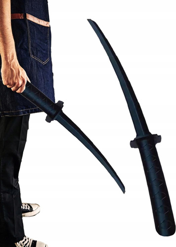 MIECZ WOJOWNIKA SKŁADANA CHOWANA KATANA 75 CM CZARNA