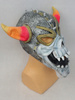 Maska Czaszka Wojownik Rogi Latex Karnawał