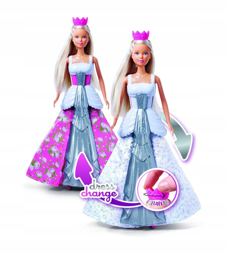 Lalka Steffi Magiczny Ślub W Koronie Ruchomej Zmieniająca Suknie