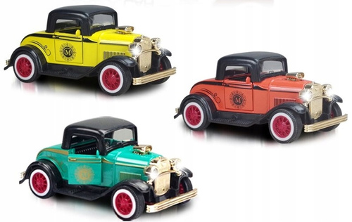 Auto Vintage Retro Classic Ford 1932 Szczegółowe Detale Napęd Pull-Back