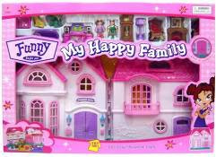 DOMEK DLA LALEK HAPPY FAMILY ZE ŚWIATŁEM ROZŁOŻONY /6