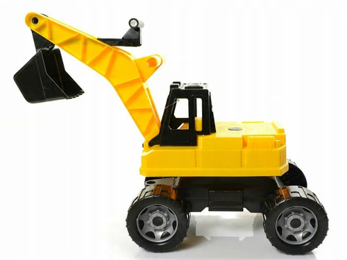 Lena Duża Koparka Jeździk Ruchoma Łyżka Żółta Koparka