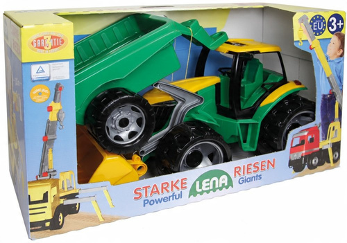 Traktor Ciągnik Spychacz Przyczepa Lena Maxi 110Cm