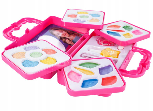 ZESTAW DO MAKIJAŻU PAZNOKCI W WALIZCE JEDNOROŻEC