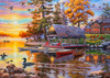 Diamentowa Mozaika Haft Diamentowy Przystań 30X40 Cm Kreatywne Diamenty