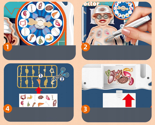 Szalony Doktor Zabawa W Operację Wyciągnij Organy Gra Z Prądem