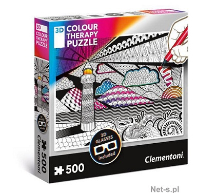 PUZZLE 500 3D COLOR TERAPY 3D