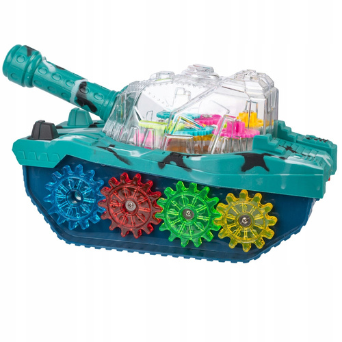 CZOŁG ŚWIECĄCY LED KOLOROWE TRYBIKI NA BATERIE INTERAKTYWNY DLA DZIECI