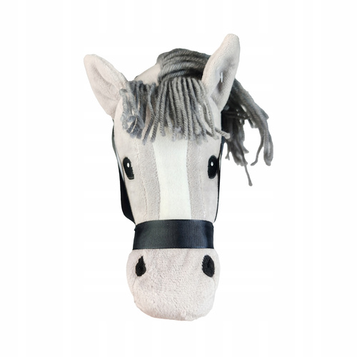 Pluszowa Głowa Konia Na Kiju Z Dźwiękiem Hobby Horsing Zabawka Z Grzywą