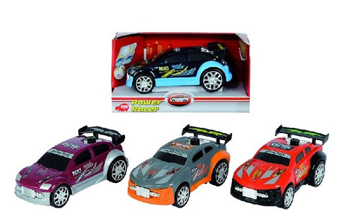 AUTO DICKIE POWER RACER Z NAPĘDEM NACISKANE KARTON