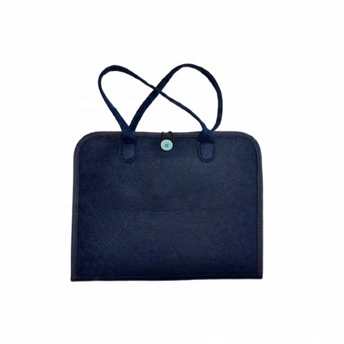 Tablica Manipulacyjna Granatowa Teczka Granatowa Filcowa Nauka Zapinania