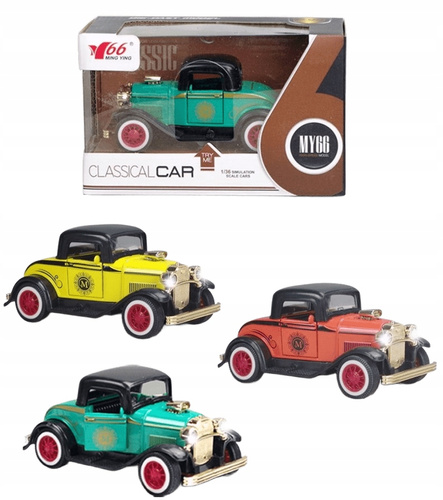 Auto Vintage Retro Classic Ford 1932 Szczegółowe Detale Napęd Pull-Back