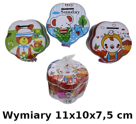 SKARBONKA METAL RYSUNKI LUDZIKA  WOREK / 24/240
Wymiary 11x10x7,5 cm
Waga 0,077 kg