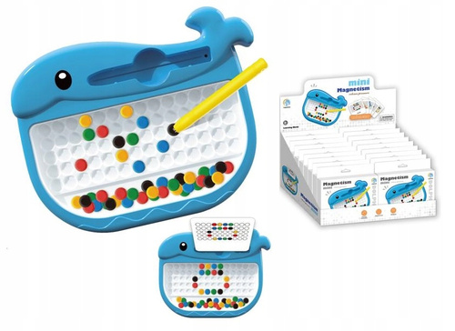 Magnetyczna Tablica Mozaika Wieloryb Układanka Montessori Dla Dzieci