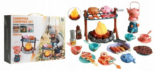 Zestaw Na Wyprawę Obozową Zestaw Z Akcesoriami i Ogniskiem Dla Dzieci