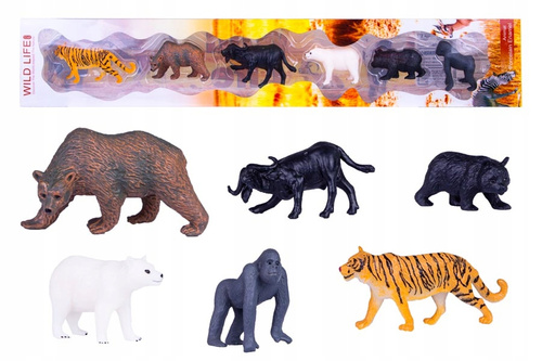 Zwierzęta Dzikie Figurki 6 Szt